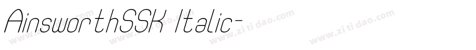 AinsworthSSK Italic字体转换